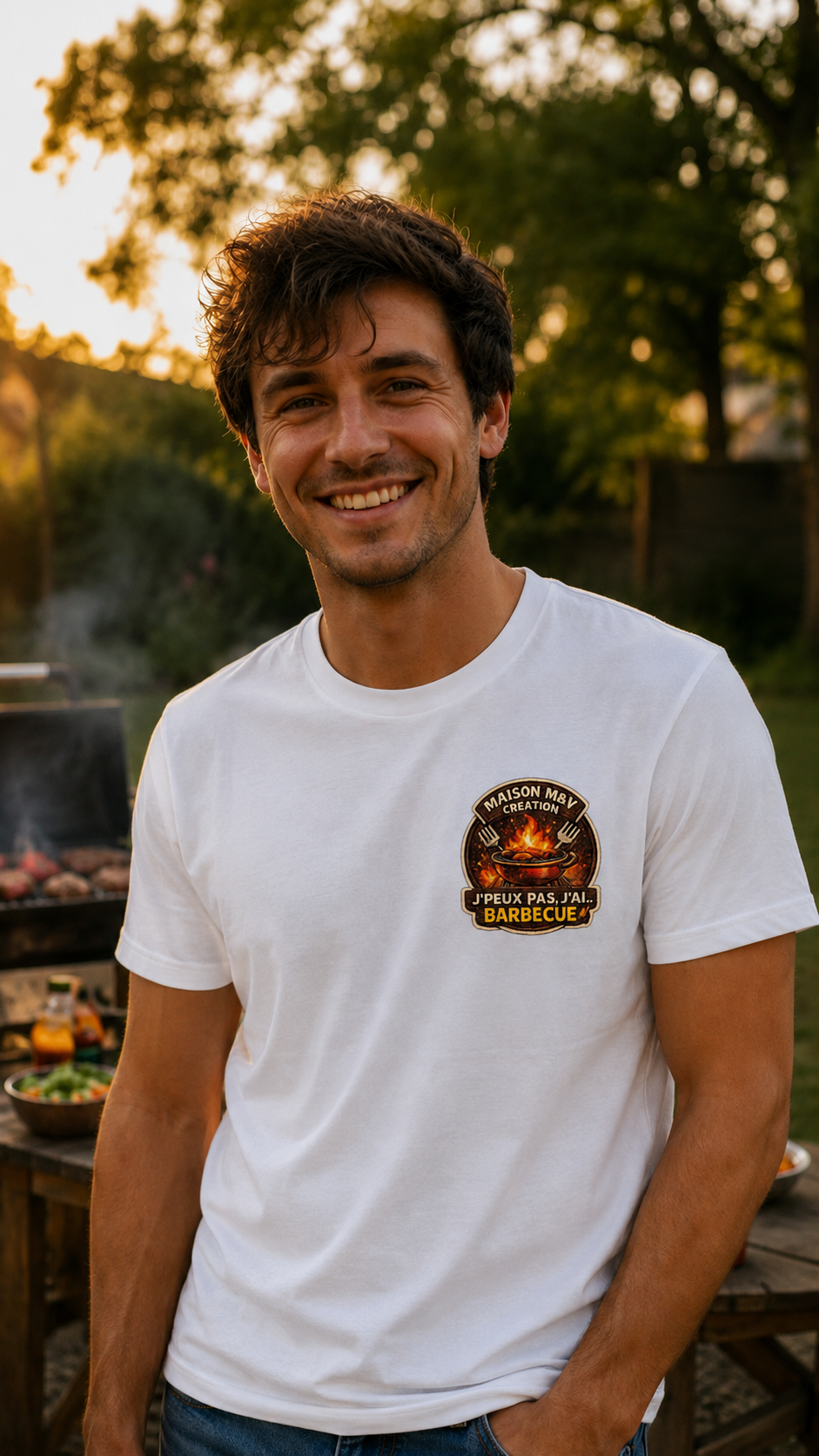 T-shirt "J'peux pas, j'ai barbecue" 🔥