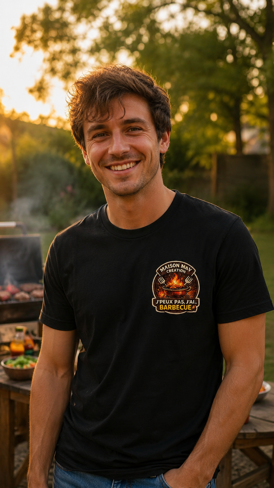 T-shirt "J'peux pas, j'ai barbecue" 🔥