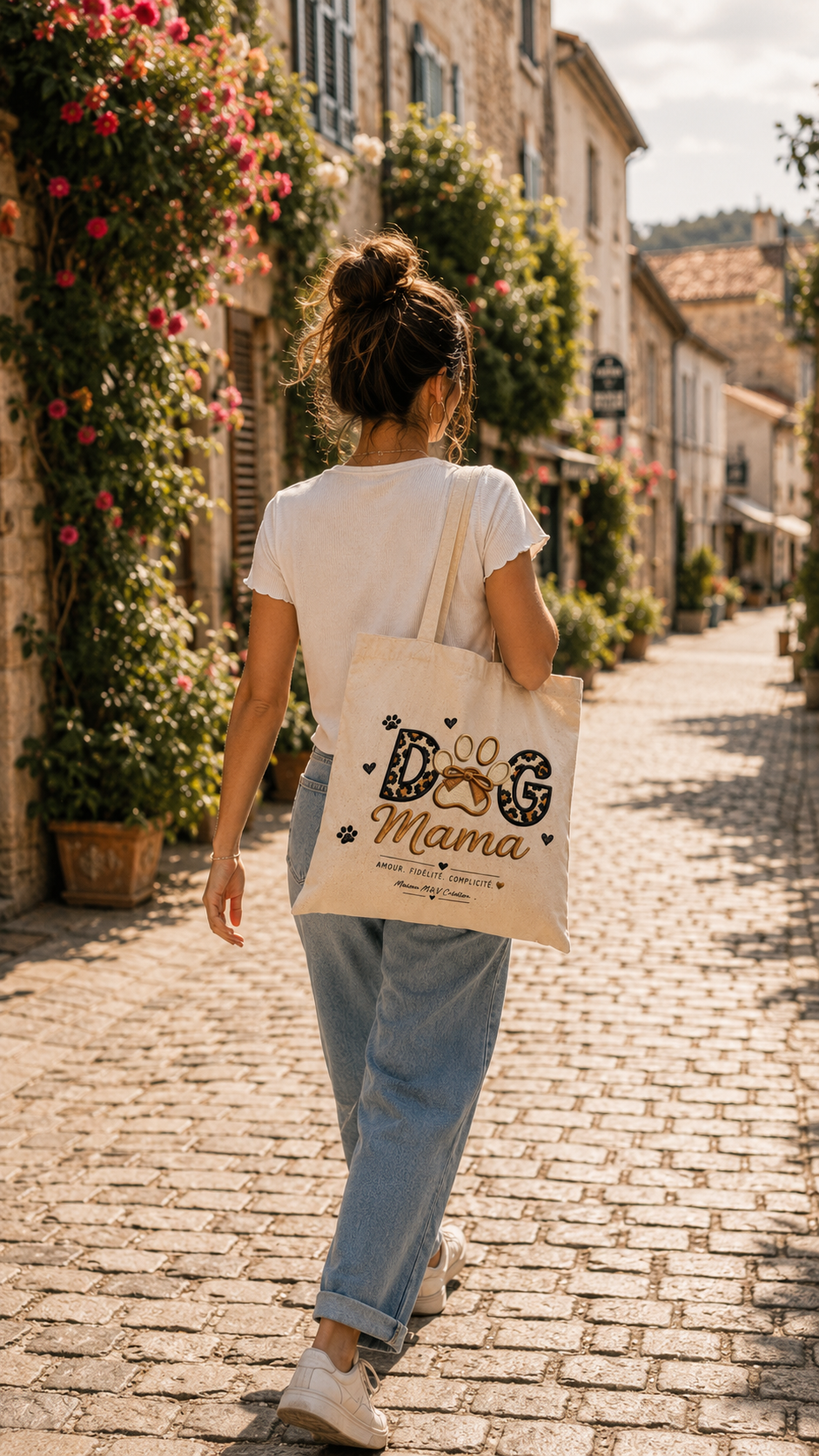 Tote Bag "Dog Mama" – Amour. Fidélité. Complicité. | Sac en coton imprimé