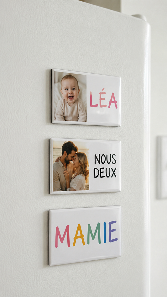Magnet personnalisé – Prénom ou photo au choix