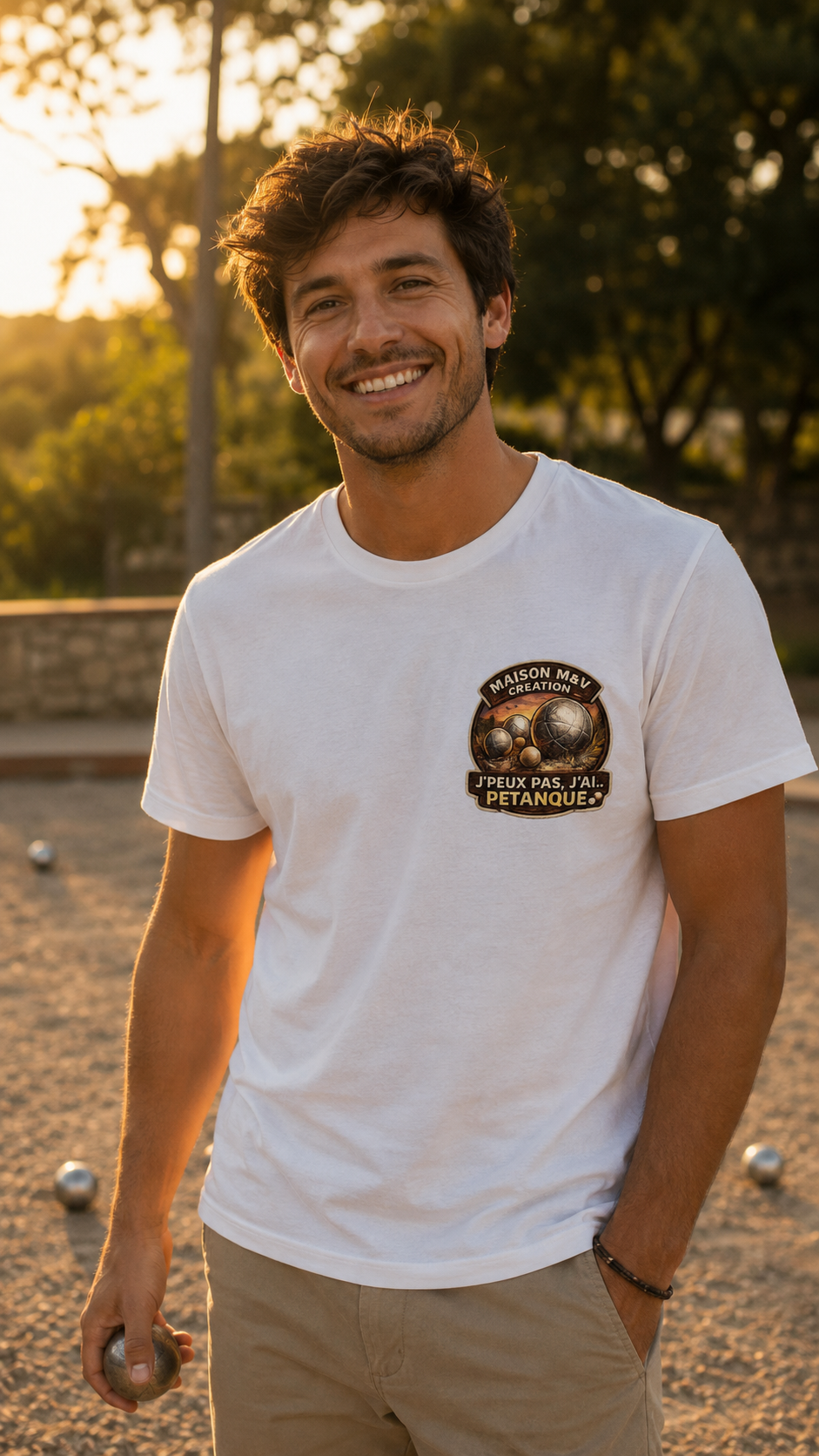 T-shirt "J'peux pas, j'ai pétanque" 🎯