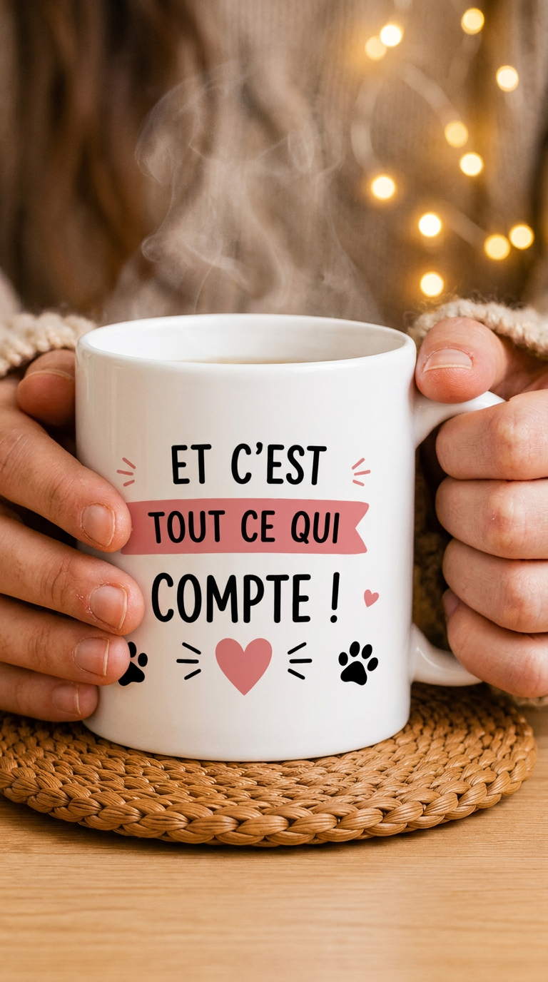Mug "Mon chien pense que je suis géniale" 🐶